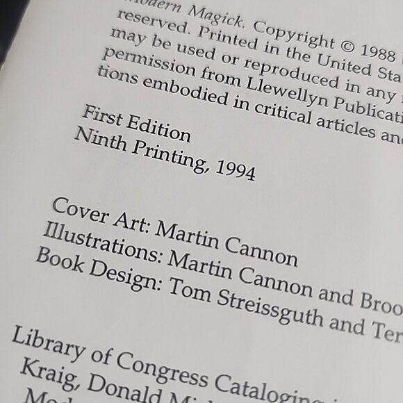 Modern Magick : Eleven Lessons in the High Magickal Arts by D.Kraig 9th Printing - Picture 12 of 16